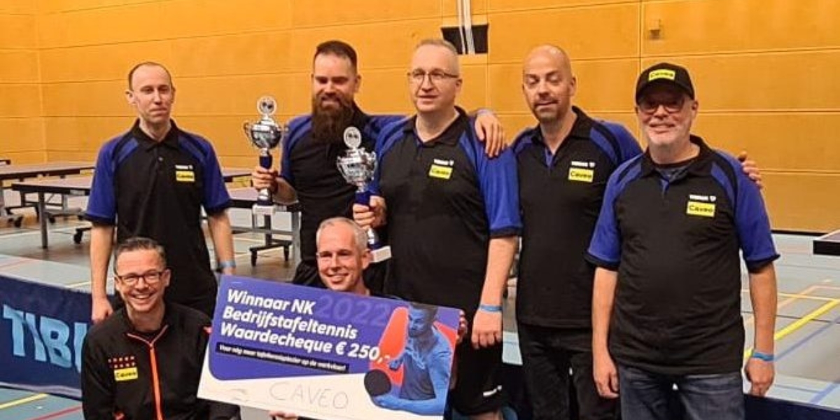 Caveo winnaar NK Bedrijfstafeltennis 2022